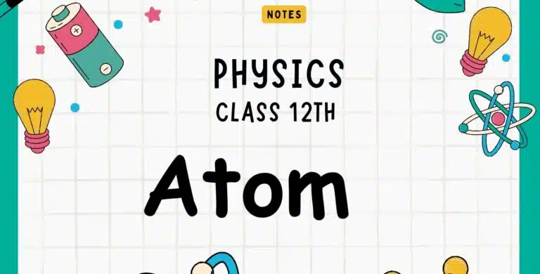 atoms class 12 notes, atoms class 12 , atoms